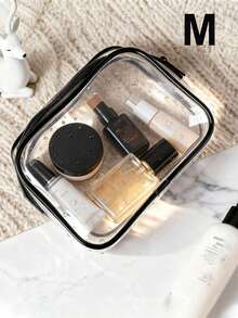 3pcs/Set Waterproof Transparent Makeup Bag, Transparent Toiletry Bag, Large Capacity Travel Makeup Bag, Travel Makeup Toiletry Bag, Multifunctional Portable Storage Bag, Multifunctional Travel Storage Bag And Portable Toiletry Bag, Durable PVC Unisex Travel Organizer Bag For Skincare, Towels, Toys, Daily Necessities, Storage, Makeup Bag Storage, Gift For Women, Christmas Gift, Great Gift For Her,Pouch,Makeup Pouch,Travel Essential - Clear - View 12