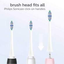 Replacement Toothbrush Heads For  Sonicare Electric Toothbrush Click-On Handles 10 Pack White (Blue, 1 Count (Pack Of 10)){Inchcolor_nameinch:InchBlueinch,Inchsize_nameinch:Inch1Count(Packof10)Inch} - Blue - View 4