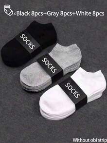 100pcs/80pcs/50pcs/30pcs/20pcs/10pcs/8pcs/4pcs Comfortable, Moisture-Wicking, Anti-Bacterial, Breathable Knit Lined Socks - Great Mother's Day Gift, No Show Socks Suitable For Men And Women, Long Socks, Sweat-Absorbing, Odor-Resistant, Elastic & Soft, Fashionable Solid Colors, No Show Socks Suitable For Spring, Summer, Autumn, Winter, Casual Wear, Daily Wear, And Yoga/Sports Activities