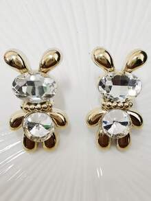 2件装奢华金色银色树脂眼镜兔鞋带挂饰装饰闪亮水钻小熊鞋带扣配件DIY可拆卸鞋夹饰品,适用于女士系带运动鞋靴子,圣诞节万圣节情人节生日节日派对礼物(不含鞋子) - 彩色 - 查看 15