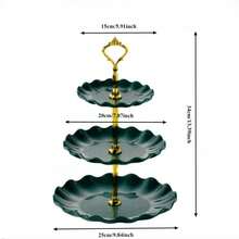 Cake Stand Plastic Dessert Stand Cupcake Holder Multi Layer Fruit Tray For Graduation Party Birthday Wedding Dessert Display
