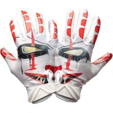 Battle Sports Back Of Hand Wide Receiver Football Gloves, Ultra-Tack Sticky & Grip, No Slip - Adult & Youth - Chú hề - Xem 6