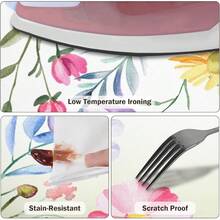 Water-Resistant Round Tablecloth With Elastic Edge For 40-44" Tables - 清新花香,色彩繽紛 - 查看 8