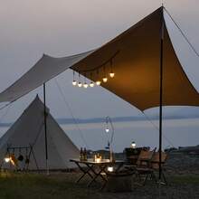 露营松果灯 户外照明 露营灯 复古马灯 Type-C 可充电氛围灯 户外帐篷 LED 灯 - 彩色 - 查看 6