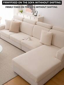 1 件弹力沙发套,防滑全覆盖沙发座套,适合所有季节,布艺加厚沙发套,可机洗,防尘,宠物友好,家居装饰,可调节,适用于转角沙发、卧室、办公室、客厅 1/2/3/4 座 - 米色 - 查看 7