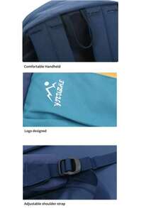 Men's Lightweight Dual Color Travel Backpack Spacious Multi-Functional Design With Pockets For Hiking, Camping, Cycling, And Casual Outings Perfect Unisex Gift For Students And Family Adventures