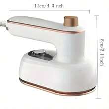 1 Pack Hand-Held Mini Steam Iron – 1-Second Wrinkle-Removing Savior, Perfect For Dorms, Trips & Parties, Fabric-Comfortable & Extremely Convenient - 白色 - 查看 8