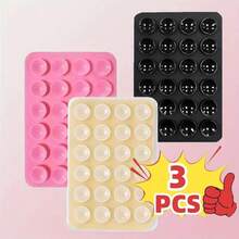 Set de 4 piezas/2 piezas Agarre de silicona para teléfono, adecuado para todos los modelos de teléfonos, soporte adhesivo para teléfono, manija adhesiva de teléfono con manos libres, soporte de agarre de teléfono para selfie y video compatible con iPhone, teléfonos Android, regalo para cumpleaños, familia, amigos, soporte para teléfono, accesorios para teléfono