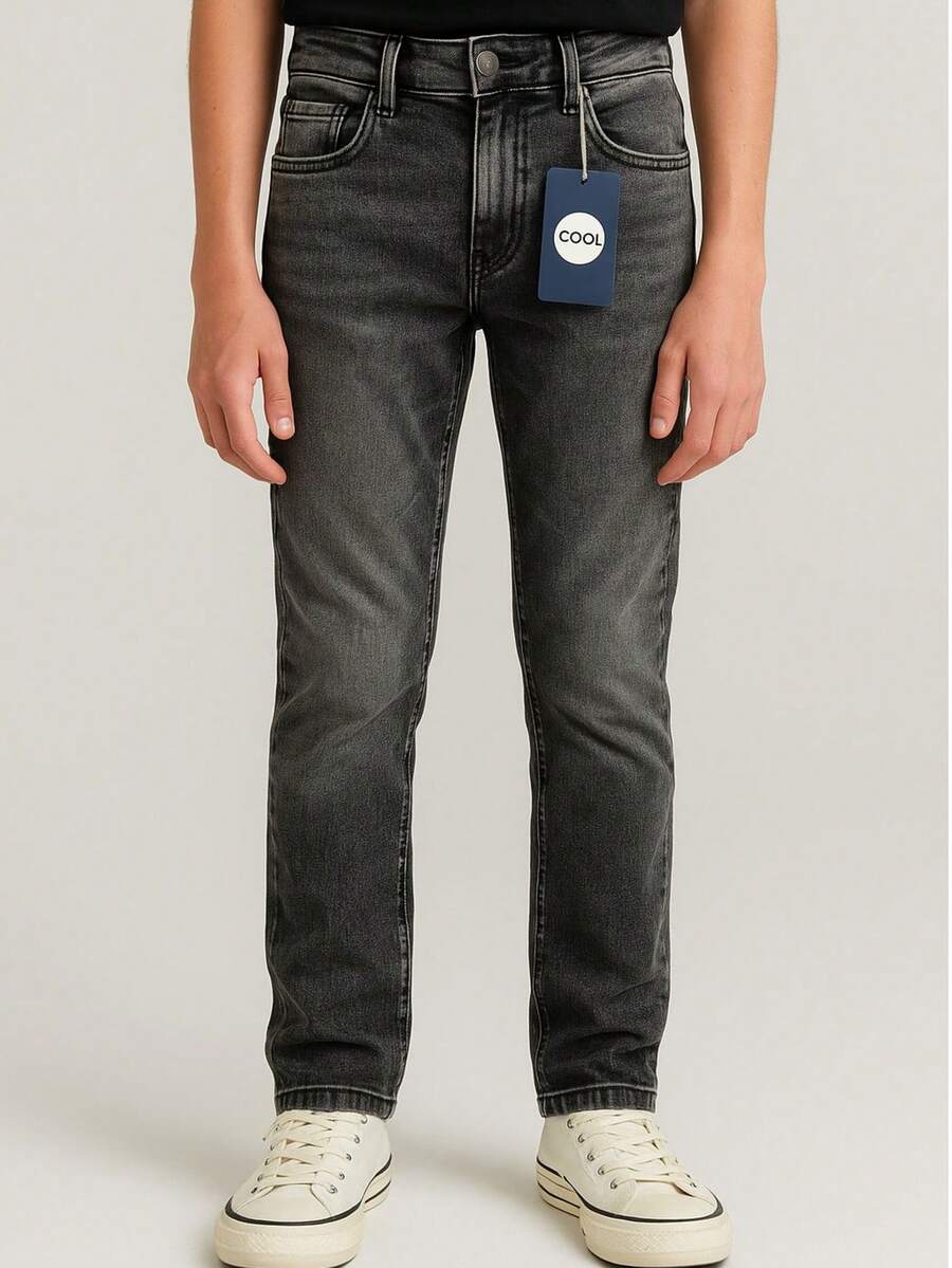 Calça Jeans Grafite Infantil Masculina Juvenil Menino Regulagem Calça Black Jeans