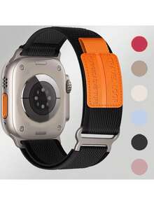 1 pieza Banda de bucle de sendero compatible con Apple Watch Ultra 2 Banda 49mm 45mm 44mm 42mm 41mm 40mm 38mm Compatible con Bandas Ultra/2 Mujeres Hombres, Correa de nailon resistente compatible con Apple Watch Series 9 8 7 6 5 4 3 2 SE, Ultra2/Ultra Strap