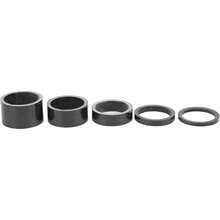 Espaciador de Auriculares de Bicicleta, Espaciadores de Vástago de Horquilla Delantera de Bicicleta de Fibra de Carbono para Bicicleta de Carretera Accesorio de Bicicleta de Horquilla Delantera de 28, - 1 - Ver 1