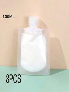 1/5/10个装可重复灌装扁平旅行瓶，适用于洗发水、乳液、化妆品，容量30毫升/50毫升/100毫升，适合旅行包、化妆包、化妆品收纳盒，也可用于存放口红、化妆刷、护肤品、手机、硬币、小物件等，用途广泛，可用于家居、礼品、节日（万圣节、圣诞节）等场合。 - 白色 - 查看 21