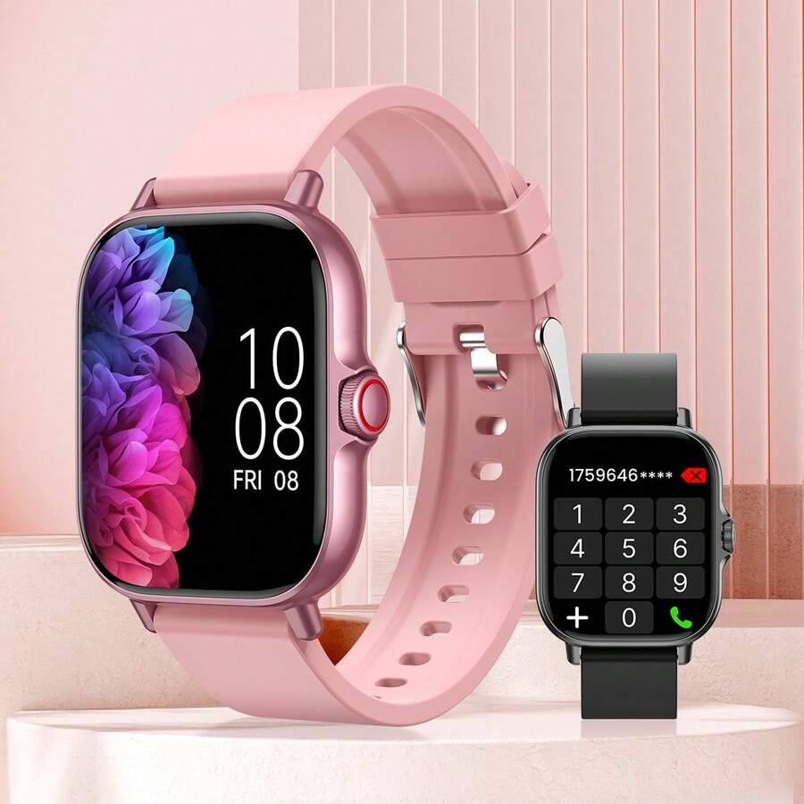 1.83" Multi-Function Smart Watch (Calling/Dialing), With SMS, Call Function, Built-In Sports Modes, Pedometer, Music Player, Suitable For Holiday Gifts
