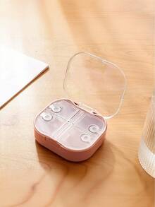 便携式多隔层药盒，多种尺寸可选，小巧迷你储物盒，个人药品收纳盒，可爱药盒，适合旅行和居家使用 - 彩色 - 查看 10