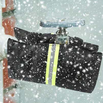 Couvercles de robinet extérieur pour l'hiver, protection isolée contre le gel du robinet d'eau de jardin, couvre-robinet antigel avec bande réfléchissante.