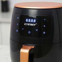 Fritadeira Elétrica Air Fryer 4,5l Preta E Vermelha 110/220v - preto 110V - Visão 5