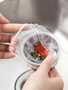 100pcs/Pack Disposable Kitchen Sink Strainer Bags, Used To Collect Food Waste And Leftovers - Multicolor - View 4