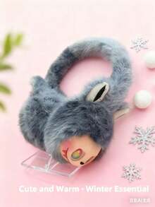 1 pièce Cache-oreilles chaud et coupe-vent mignon pour femmes, cache-oreilles pour couples, hiver
