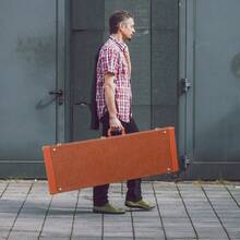 Replacement 82303602 Electric Guitar Case  Brown Square PU Hard Case, Fits ST TL Burning Fire 170 Style Guitars - 預設 - 查看 5