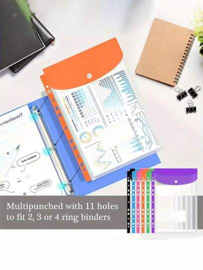 12pcs/Set A4 File Bag Waterproof Multifunctional Organizer With Business Card Holder, Large Capacity Office Supplies And Data Bag For Office Documents, Organizing Student Exam Papers, Desktop Organization, Travel And Transport, Protective Storage For Papers, Cards, Receipts, And Personal Data, Suitable For Home, School, And Business Use With Secure Zipper Closure And Reinforced Seams For Long-Lasting Daily Use