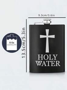 1pc 8oz Stainless Steel Flask,Matte Golf Birdie Juice Flask Stainless Steel WineJug,Portable Outdoor Pocket Whiskey Bottle, Ideal Gift For Men, Boyfriend, Son, Husband, Dad, Or Uncle, Fun Birthday Or Holiday Present, Camping Accessory - Multicolor - View 8