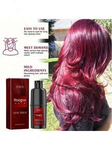 Hair Care Shampoo, Gentle And Non-Irritating, Won't Damage Your Scalp. Red, Purple, Brown, Black - DIY Long-Lasting, Easy-To-Apply Hair Color Shampoo - Halloween Party Special Hair Dye Treatment - Unisex Halloween Gift. - Multicolor - View 6