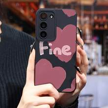 Funda de teléfono Pink Heart adecuada para Samsung Galaxy S24 Ultra/S23+/S22/S21 Series, a prueba de golpes, antideslizante, ligera, nuevo diseño de moda, funda protectora suave de TPU de alta calidad - Colores mixtos - Ver 2
