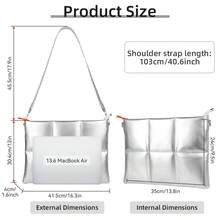 适用于 13.3-14 英寸笔记本电脑的防水斜挎包，电脑包，公文包，带肩带，兼容 、ASUS、HP Air Pro 13.3 14