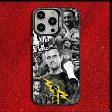 WWE CM P-Punk Phone Case For  16,15,14,13,12,11,Mini,Pro,MAX Gray Matte Silicone Black Soft Cover.Holiday Phone Accessories. Fashion Phone Cases. 17 Pro Case.'s Best-Selling Phone Cases. Phone Accsesories. Case. 17 Case. - Z2 - 查看 5