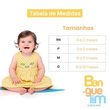 Vestidos Infantil Bebê Menina Liso Super Confortável Lançamento - Azul Claro - Visão 2