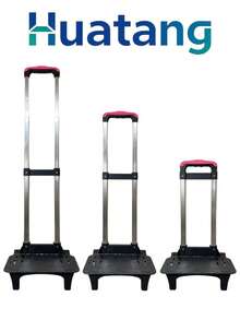 HuaTang Carrito para Mochila Escolar con 2 Llantitas  Y 3 Posiciones Ajustable Plegable - Rosa - Ver 6