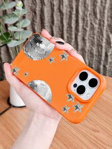 GALLAPLE Retro Disco Star Phone Case Y2K Style Shiny Pattern Drop-Proof Shockproof Scratch-Resistant Protective Cover  Compatible With Iphone 17Promax/17Pro/17AIR/17/16Promax/16Pro/16Plus/16/15Promax/15Pro/15Plus/15/14Promax/14Pro/14Plus/14/13Promax/13Pro/13/12Promax/12Pro/12/11Promax/11Pro/11/XSMAX/X/XS - Black - View 10