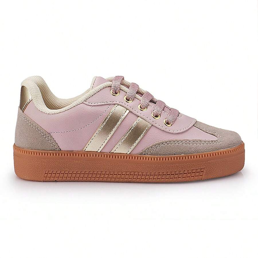 Unisex Casual Children's Sneakers, Super Soft And Lightweight, Via Mila - 乾枯玫瑰色 - 查看 1