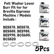 Arandela de fieltro de repuesto para los molinillos de máquinas de espresso Breville - Blanco - Ver 5