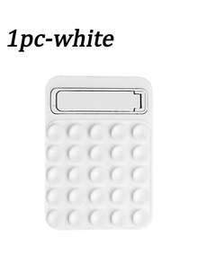 1pc Silicone Suction Cup Stand, Multi-Functional For Computer & Phone, Glass Self-Adhesive Non-Slip Silicone Desktop Metal Stand, Firmly Fixed On Any Smooth Surface, Suitable For Glass, Mirror, Refrigerator Or Gym, Fits Any Phone Model