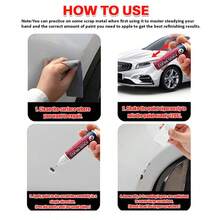 Werkzeuge und Heimdekoration > Malzubehör Werkzeuge Autoreparatur Lackstift. Zum Ausbessern von Kratzer an Fahrzeugen verwendet. Verfügt über ein neues Doppelkopf-Design. Universeller Autoreparatur-Lackstift. Neuer Doppelkopf-Lackausbesserungsstift. - Eins - Übersicht 4