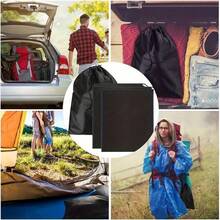 5/10pcs Black Durable PP Material Shoe Bags, Drawstring Closure - Moisture-Proof Space Saving, Suitable For Sports Shoes, Leather Shoes And Travel Storage - Multicolor - View 2