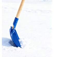 Xẻng xúc tuyết bằng sắt cán gỗ màu xanh hoặc xanh lá cây ngẫu nhiên - Nhỏ 20x10cm / Trung bình 21x15cm / Lớn 26x18cm, Dụng cụ dọn tuyết gia dụng mùa đông - Nhiều màu - Xem 3