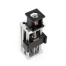 SENDERPICK Führungsschiene 100mm Doppelwellen-Kugelumlaufspindel aus Aluminiumlegierung Linearführung Linearaktuator CNC Linearantrieb für die CNC-Anlagen Produktionsmaschinen