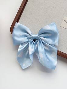 1/6pcs Heart Shaped Bow Hairclips, Suitable For Girls And Women For Daily Outings And Photo Shoots - Multicolor - View 9