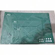 1pc/3pcs Extra Large Cutting Board Mat - A5/A4/A3 Size Self-Healing Board With Grid Lines & Diagonal Cutting Guides For Fabric, Paper, Cardboard - Heavy-Duty Craft, DIY, Office, School, Technical Drawing - Compatible With Cutting Machines (Compatible With A0-A3 Paper Sizes) - Green Grid Layout & White Border For Precise Alignment - Multicolor - View 13
