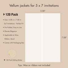 60 Pack PreFolded Vellum Jackets For 5x7 InvitationsAZAZA Luxury Translucent Invitation Sleeves 115GSM Vellum Jackets 5x7 Wedding Invitation Accessories For Weddings Birthdays Bridal Shower - 60 - Xem 2