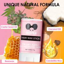 Goiple Sáp vuốt tóc dưỡng ẩm dạng thỏi 75g/16g, tạo kiểu lâu trôi, không gây bết dính, làm mượt tóc xoăn và tóc con, tạo kiểu tóc vuốt ngược và giữ nếp tóc, tạo kiểu tóc đuôi ngựa và búi tóc gọn gàng, sáp vuốt tóc dạng thỏi dành cho cả nam và nữ. - Nhiều màu - Xem 7