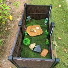 Upgraded Tall Reptile Terrarium, Turtle Habitat Tank, Pet Turtle Enclosure