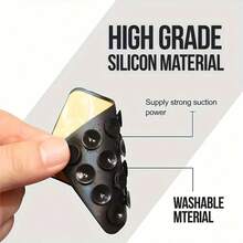 Set de 4 piezas/2 piezas Agarre de silicona para teléfono, adecuado para todos los modelos de teléfonos, soporte adhesivo para teléfono, manija adhesiva de teléfono con manos libres, soporte de agarre de teléfono para selfie y video compatible con iPhone, teléfonos Android, regalo para cumpleaños, familia, amigos, soporte para teléfono, accesorios para teléfono