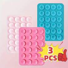 Set de 4 piezas/2 piezas Agarre de silicona para teléfono, adecuado para todos los modelos de teléfonos, soporte adhesivo para teléfono, manija adhesiva de teléfono con manos libres, soporte de agarre de teléfono para selfie y video compatible con iPhone, teléfonos Android, regalo para cumpleaños, familia, amigos, soporte para teléfono, accesorios para teléfono