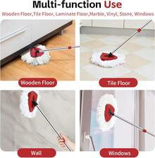 Spin Mop Mop Compatible With O Cedar 1 System, 2 Microfiber Mop Heads Replacements, 58 Mop Replace Handle, 1 Scrub Brush Attachment And 1 Mop Base Ocedar EasyWring Spin Mop - L-5 - Xem 6