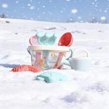 4 Multicolor Snow Shovel Toy Sets, Stress-Relief Sand Play Tools (Including Shovels, Snow Shovels & Bucket Sets)