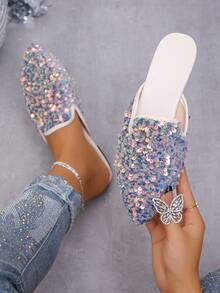 Gray Colored Sequins