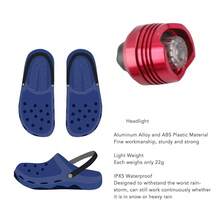 Faros Delanteros para , 2 PCS LED Zapatos Luces Encantos para Zuecos Zapatos, Impermeable Zapato Faros Luces Linternas Accesorio para Decoración de Zapatos (Rojo) - rojo - Ver 4